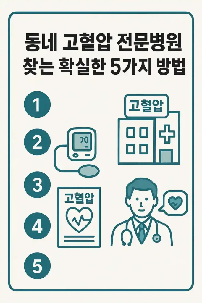 동네 고혈압 전문병원 찾는 확실한 5가지 방법