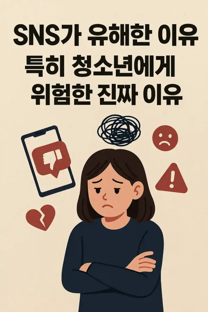 SNS가 유해한 이유, 특히 청소년에게 위험한 진짜 이유